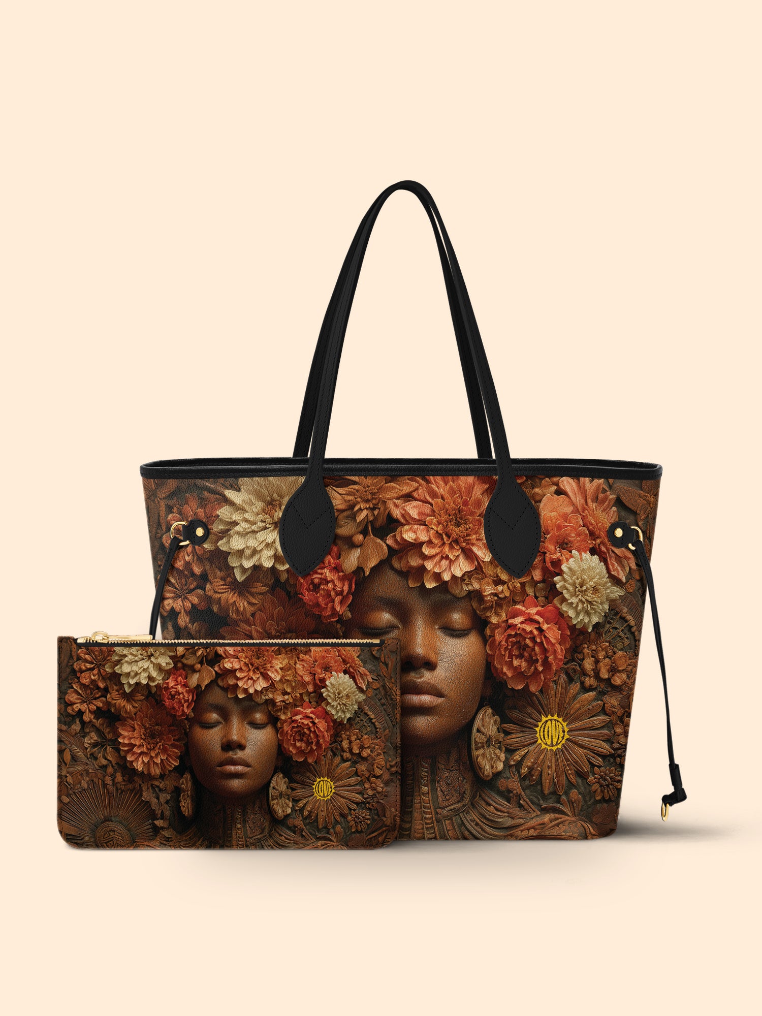 Afro Flora Classic Shopper Tote QR0TV106