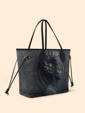 Midnight Bloom Classic Shopper Tote QR0TV103