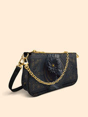Midnight Bloom Classic Zip Pochette QR0TV104