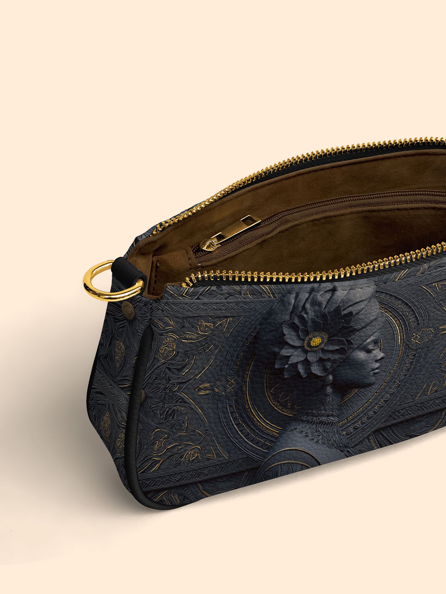 Midnight Bloom Classic Zip Pochette QR0TV104