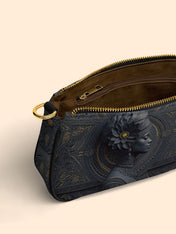 Midnight Bloom Classic Zip Pochette QR0TV104