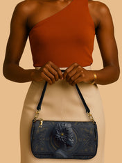 Midnight Bloom Classic Zip Pochette QR0TV104