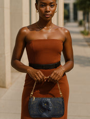 Midnight Bloom Classic Zip Pochette QR0TV104