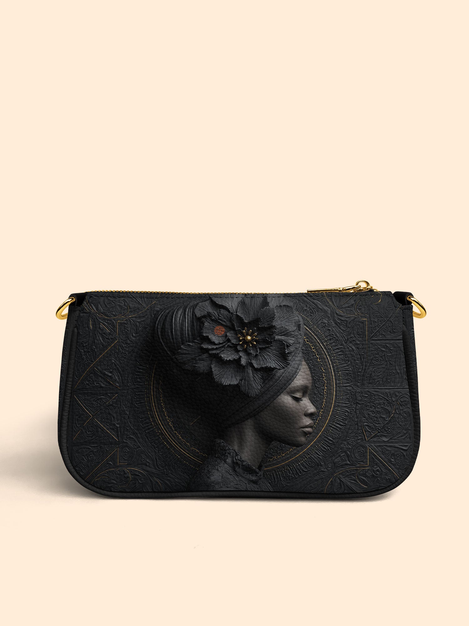 Noir Dahlia Classic Zip Pochette QR0TV095
