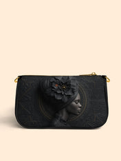 Noir Dahlia Classic Zip Pochette QR0TV095