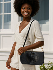 Noir Dahlia Classic Zip Pochette QR0TV095