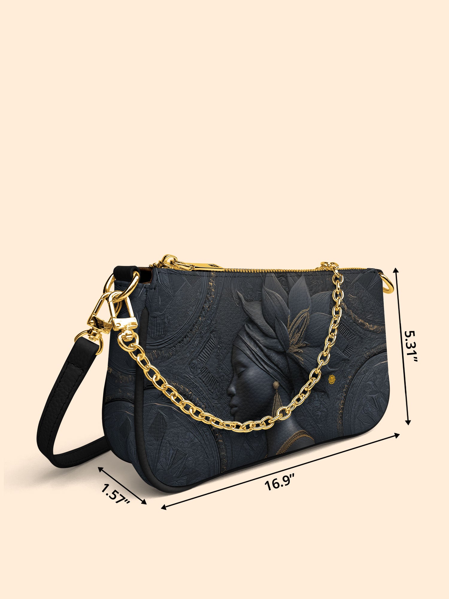 Obsidian Queen Classic Zip Pochette QR0TV098