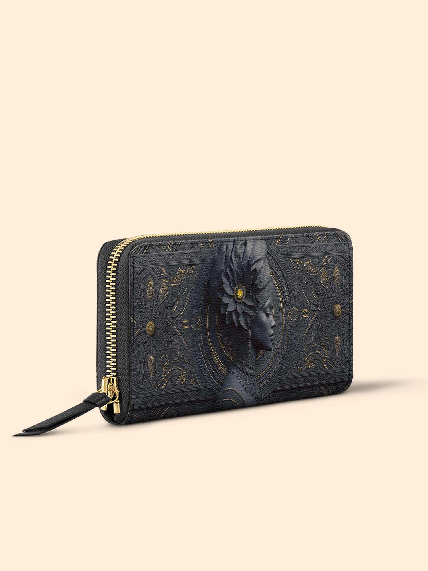 Midnight Bloom Slimline Zippy Wallet QR0TV105