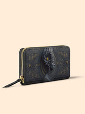 Midnight Bloom Slimline Zippy Wallet QR0TV105