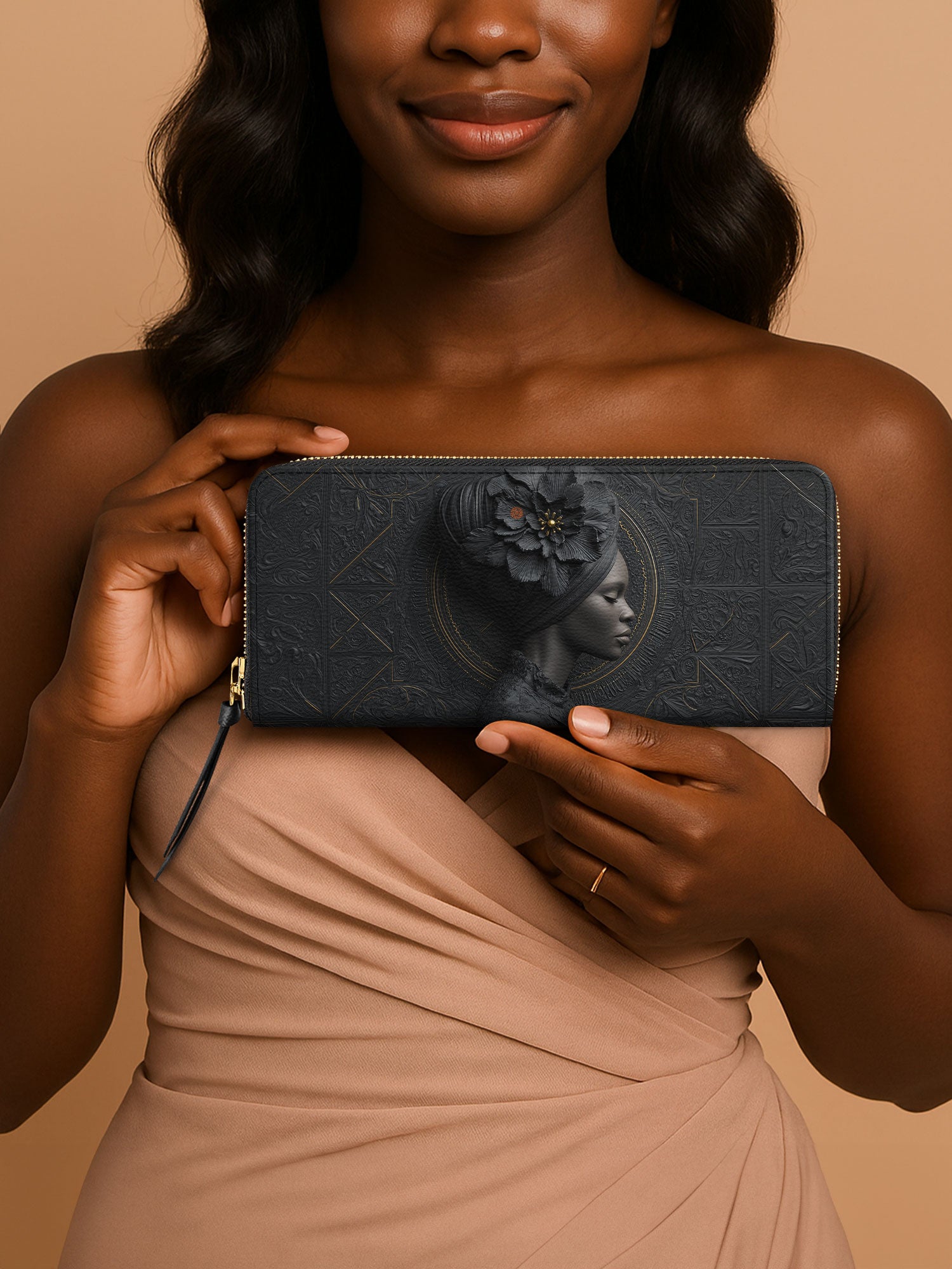 Noir Dahlia Slimline Zippy Wallet QR0TV096