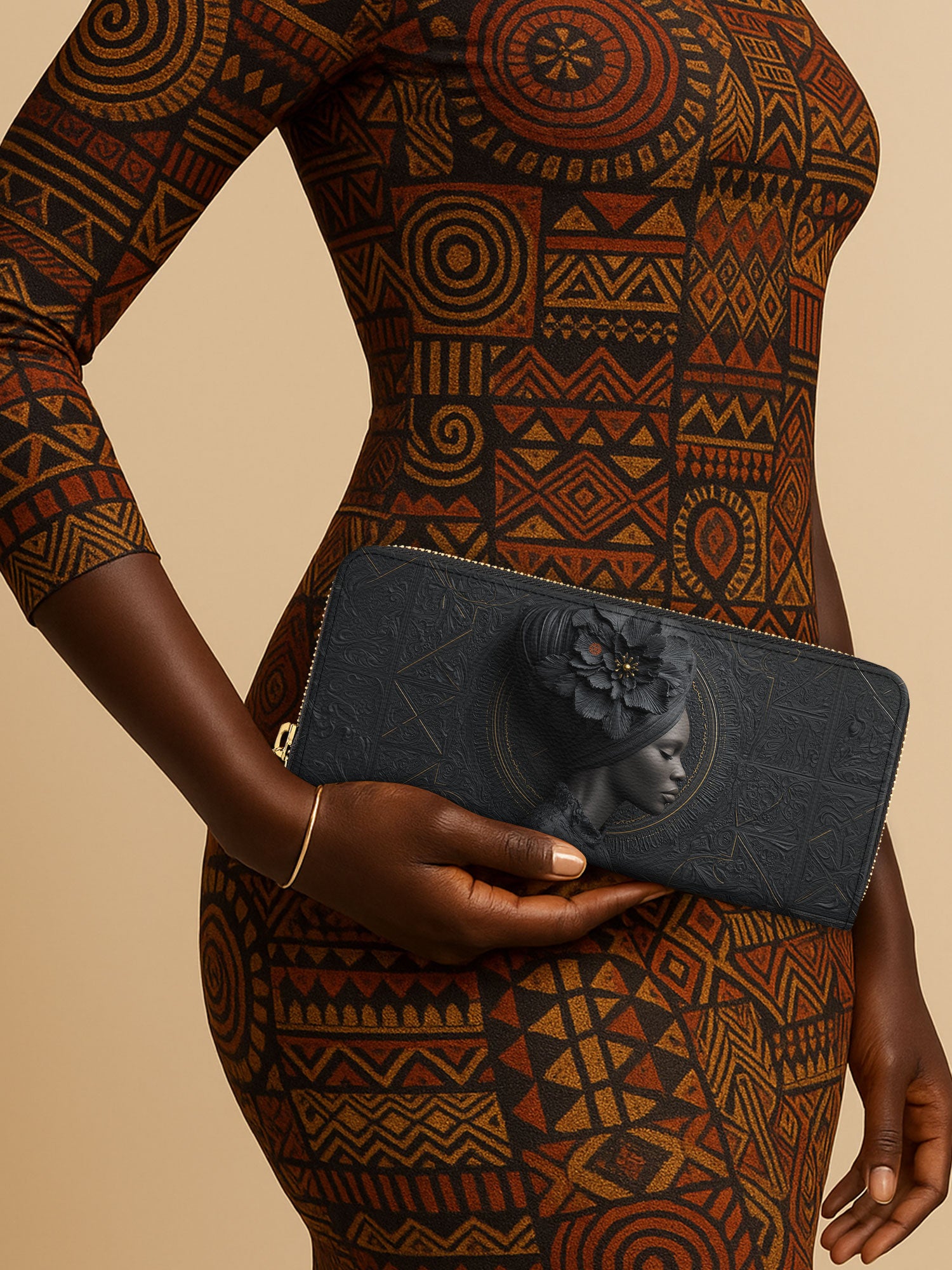 Noir Dahlia Slimline Zippy Wallet QR0TV096