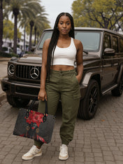 Affluence Bloom Premium Leather Handbag QR0XD448