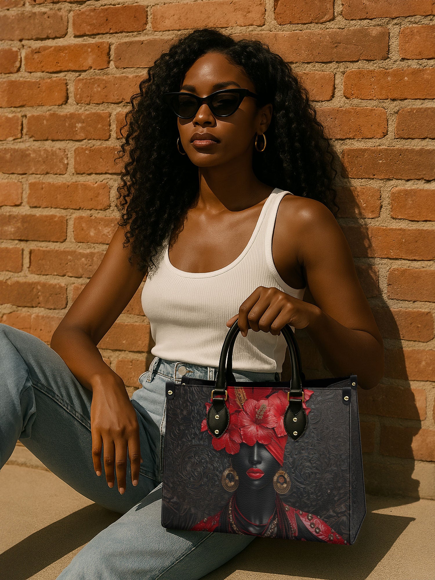 Affluence Bloom Premium Leather Handbag QR0XD448