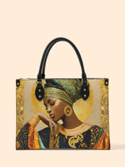 Afro Byzantine Premium Leather Handbag QR0TV151