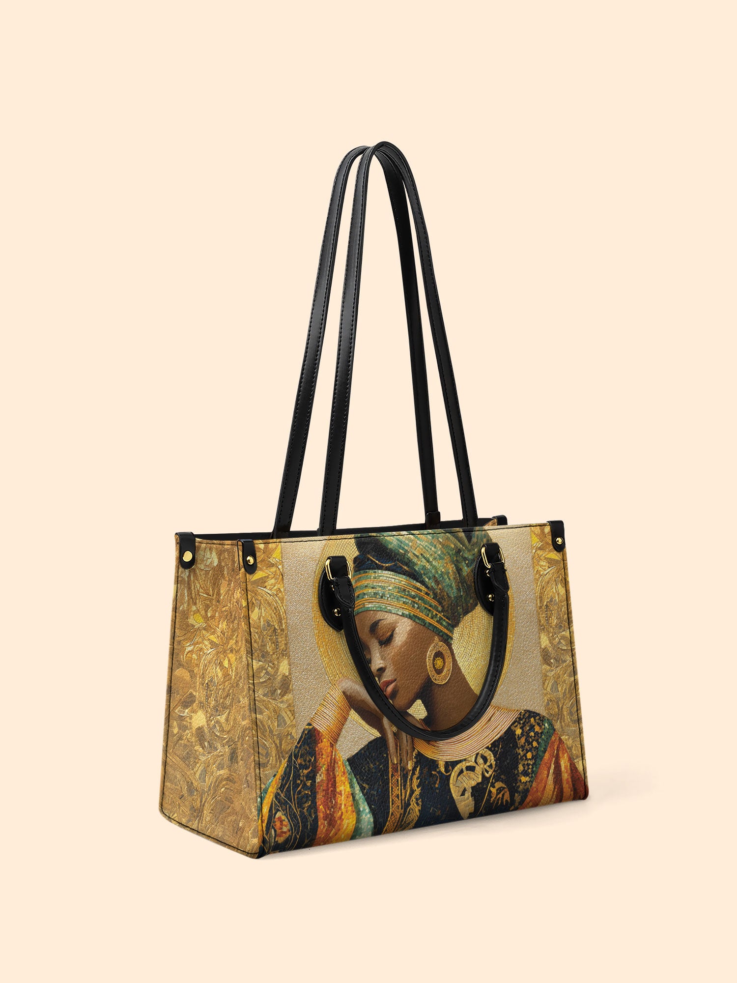 Afro Byzantine Premium Leather Handbag QR0TV151