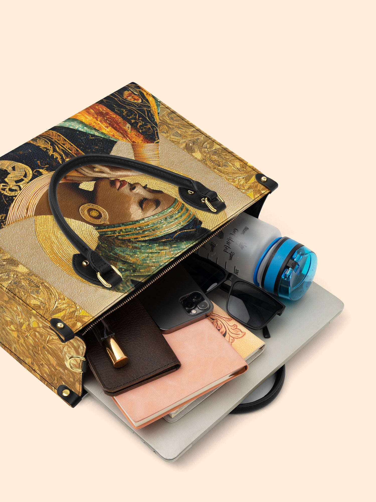 Afro Byzantine Premium Leather Handbag QR0TV151