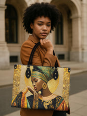 Afro Byzantine Premium Leather Handbag QR0TV151