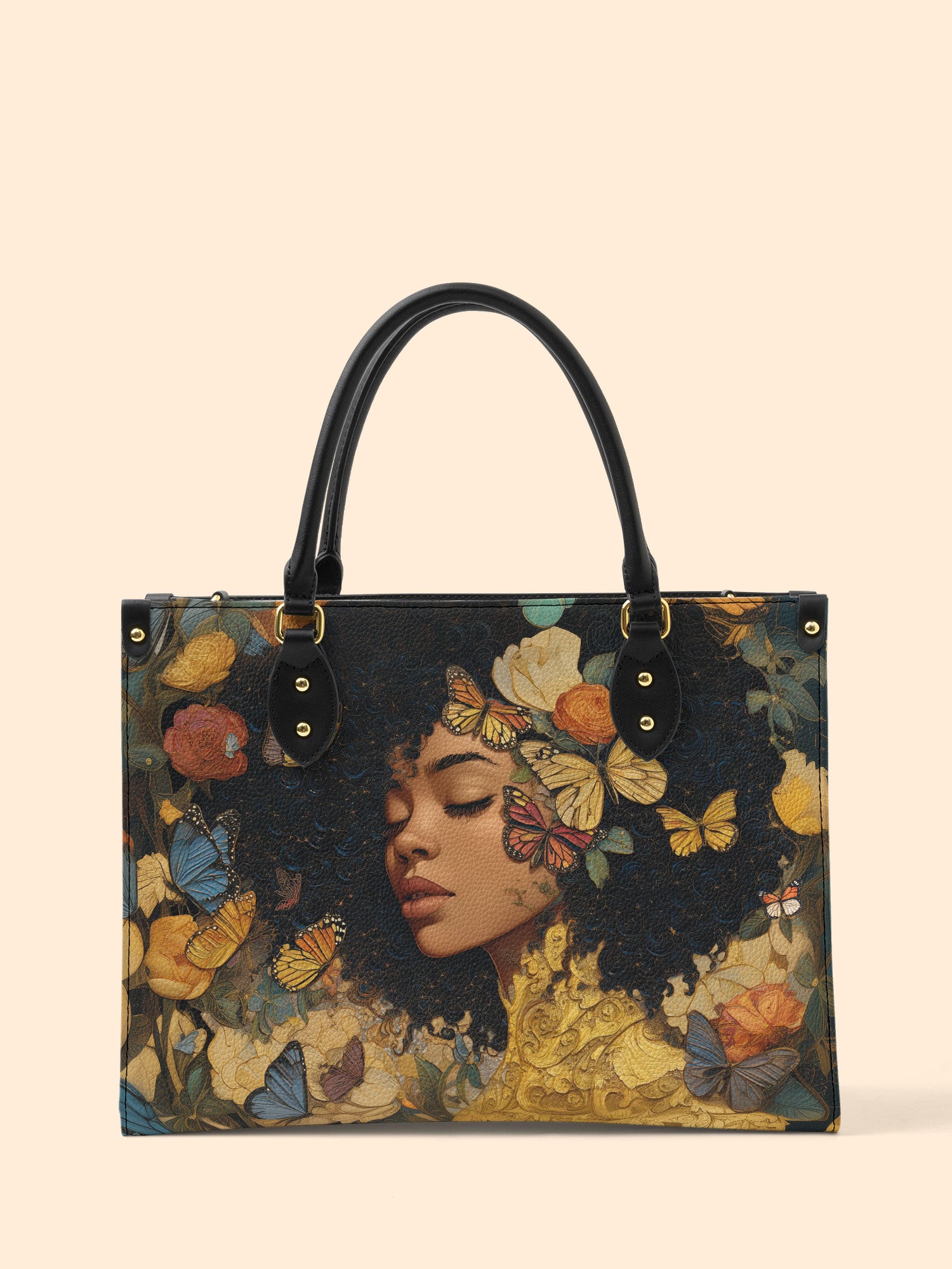 Butterfly Girl Premium Leather Handbag QR0HH107