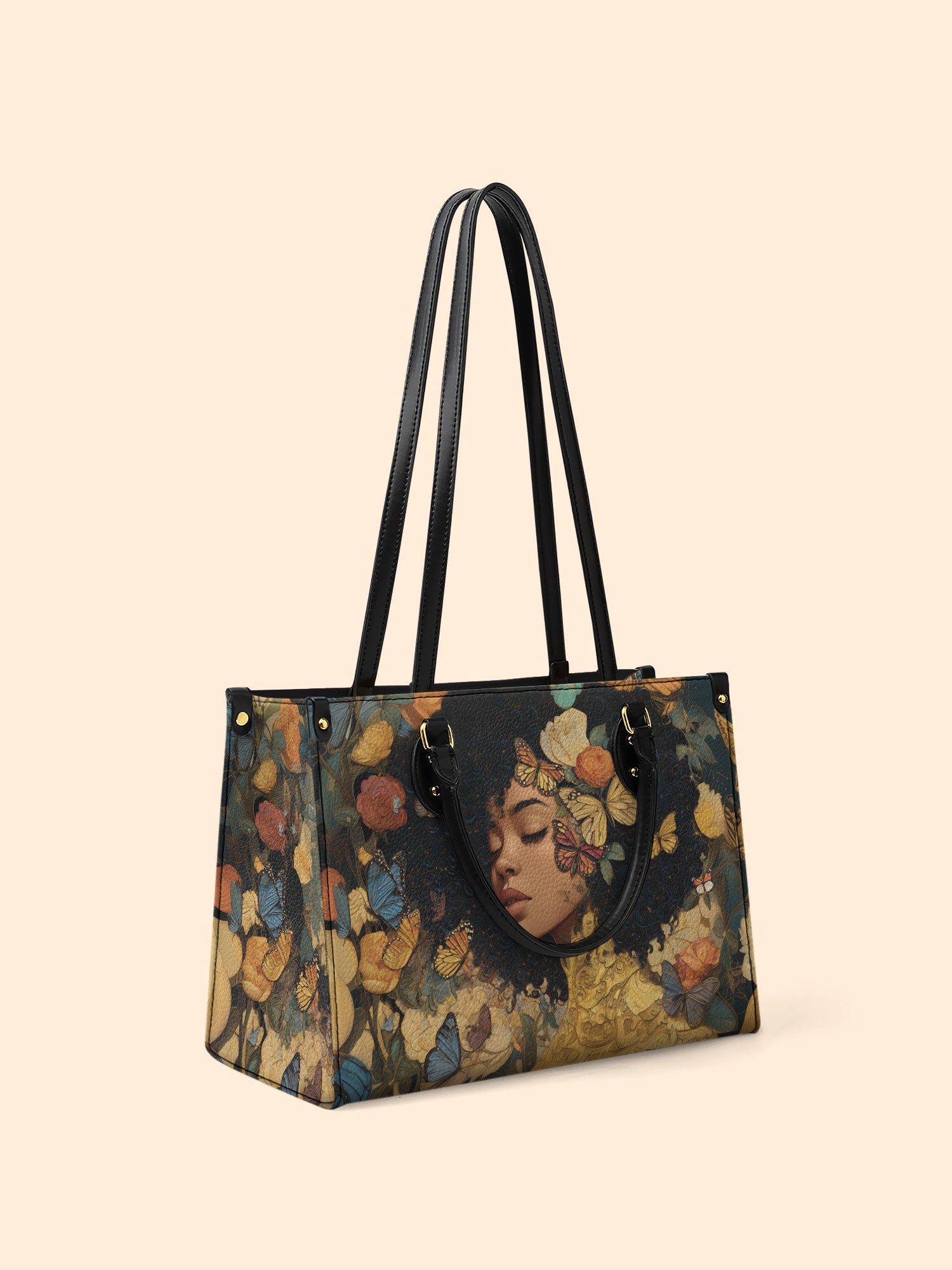 Butterfly Girl Premium Leather Handbag QR0HH107