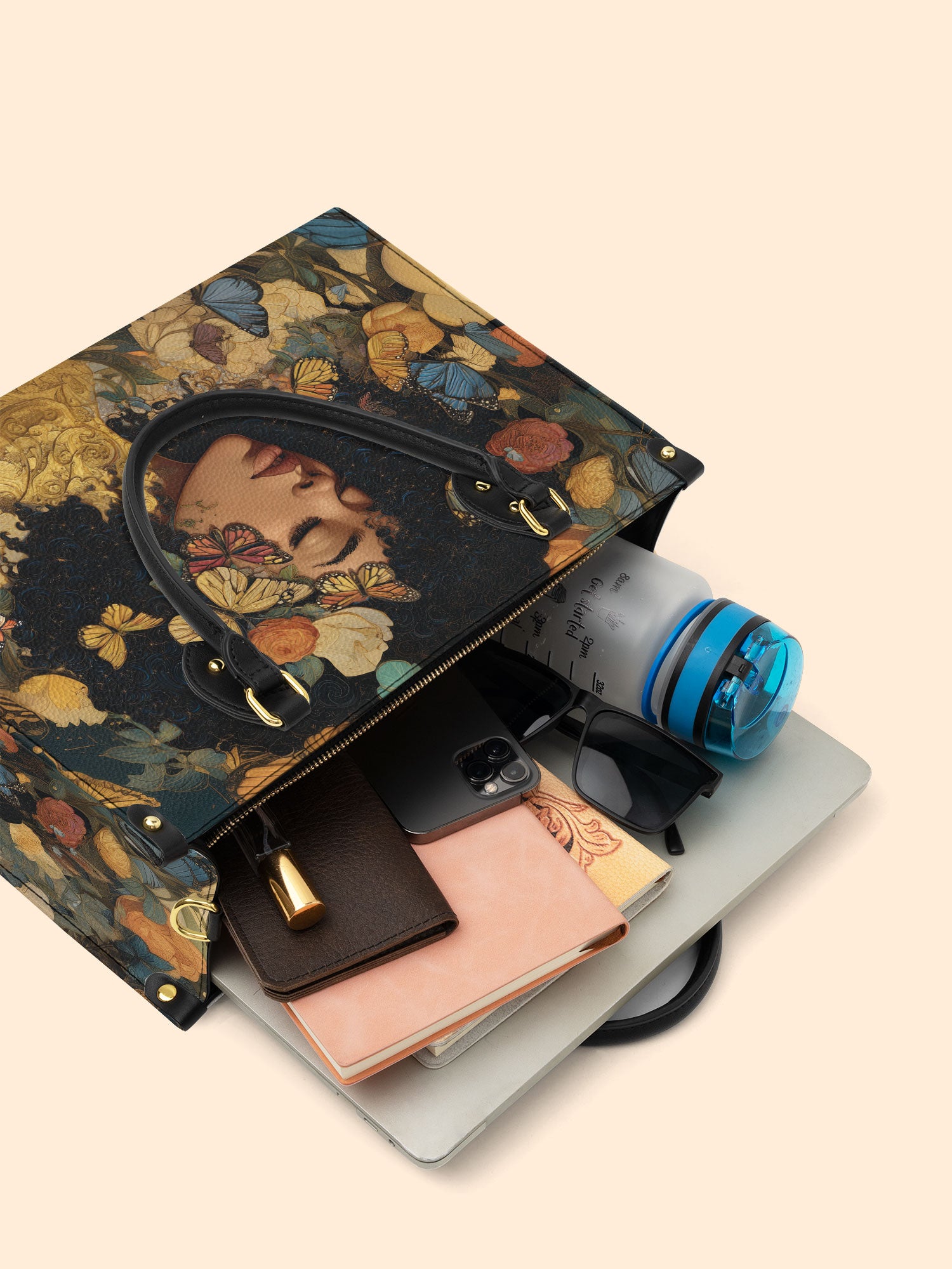 Butterfly Girl Premium Leather Handbag QR0HH107