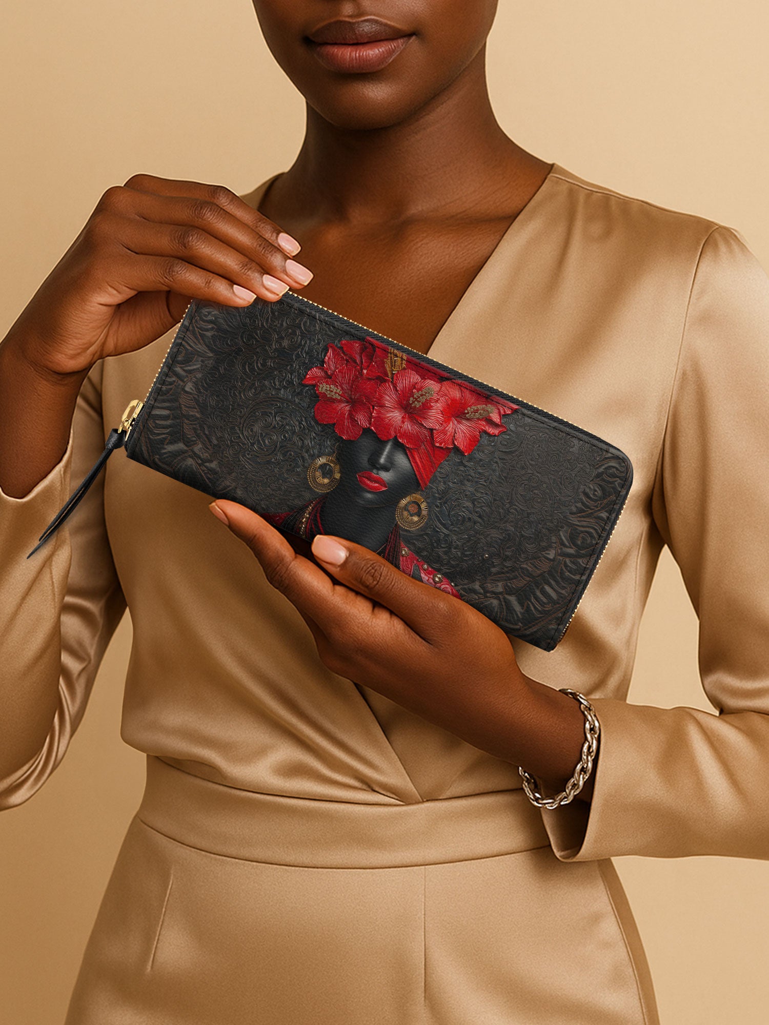 Affluence Bloom Slimline Zippy Wallet QR0XD450