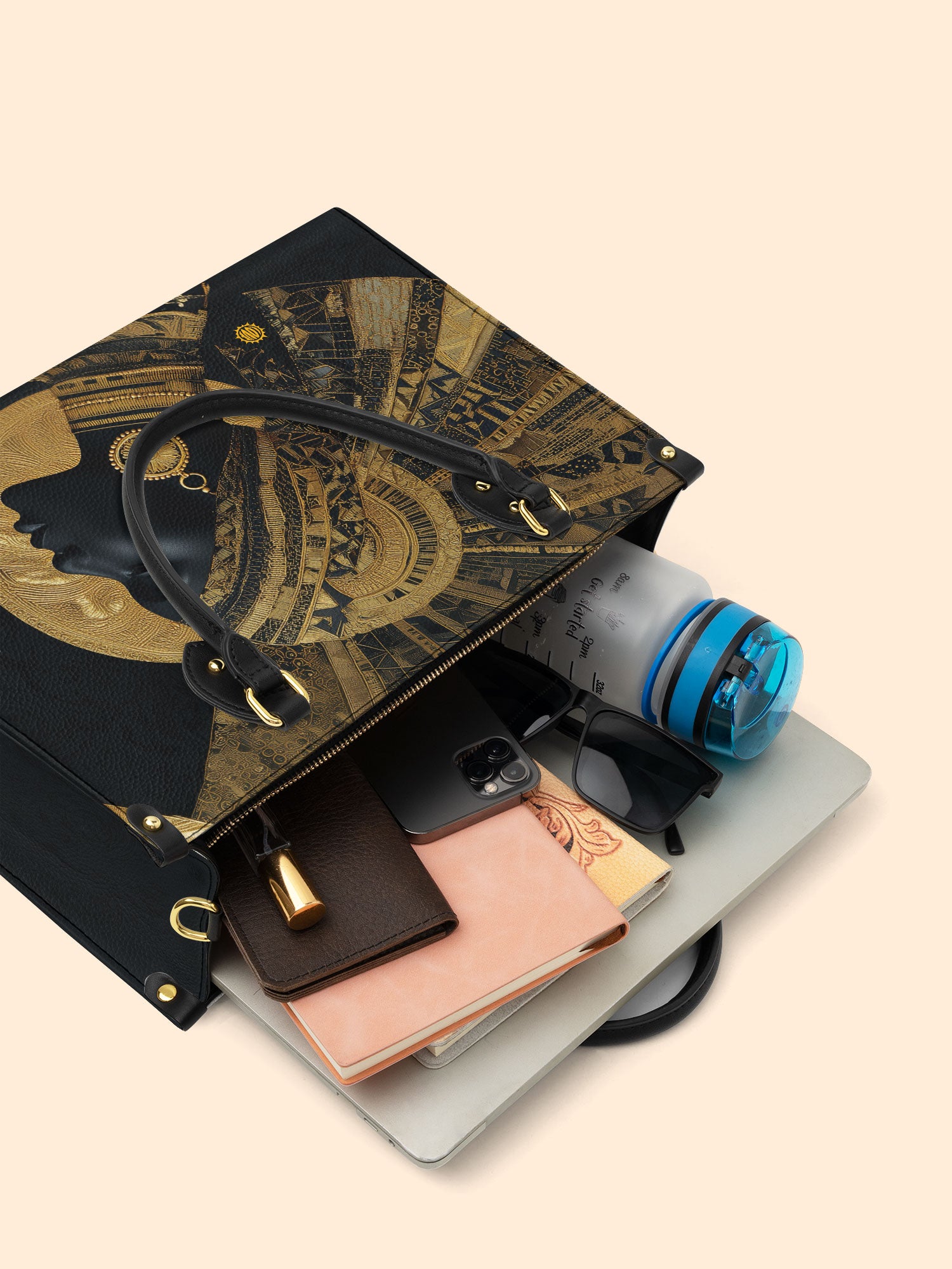 Ebon Eclipse Premium Leather Handbag QR0XD134