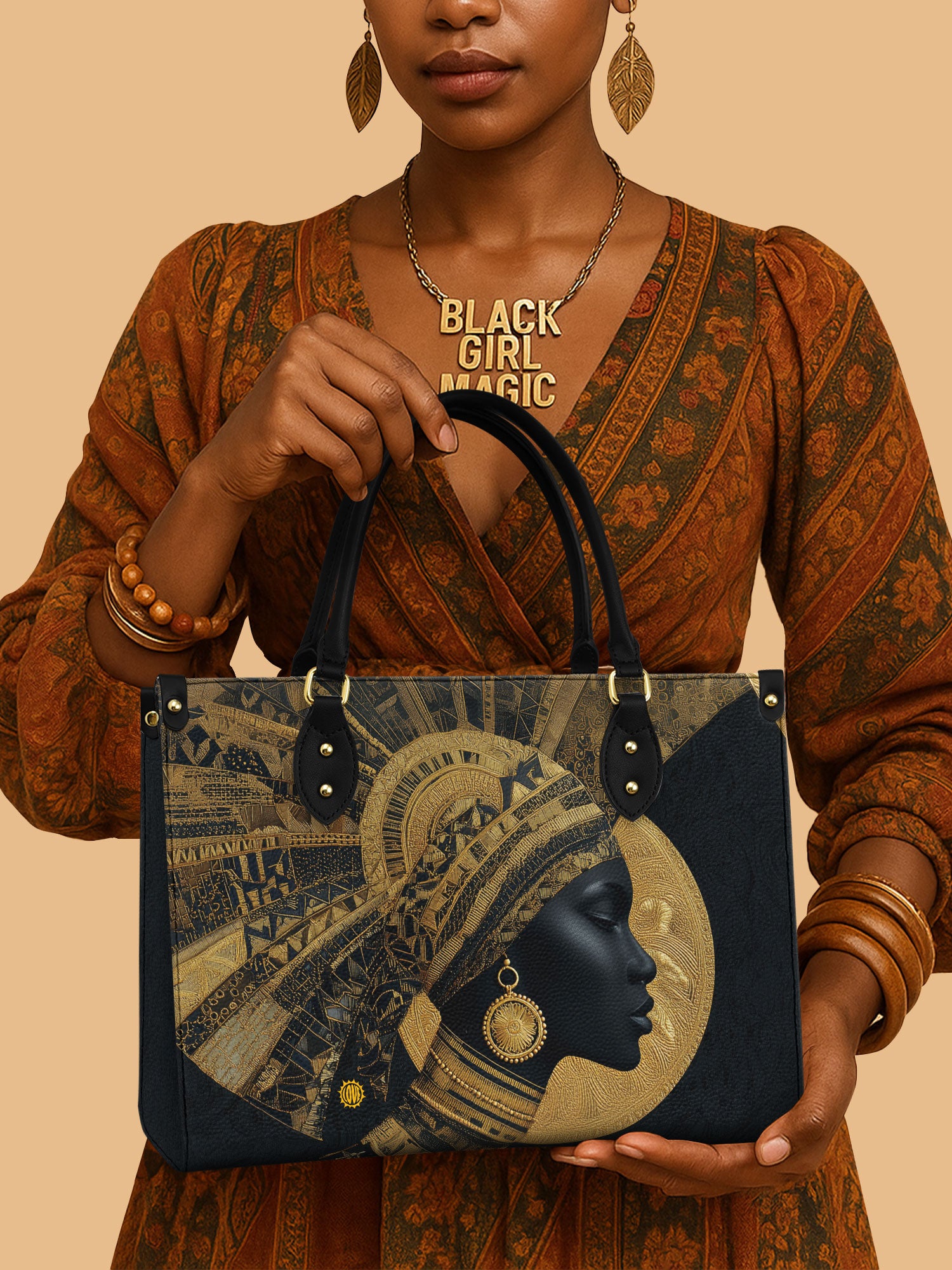 Ebon Eclipse Premium Leather Handbag QR0XD134