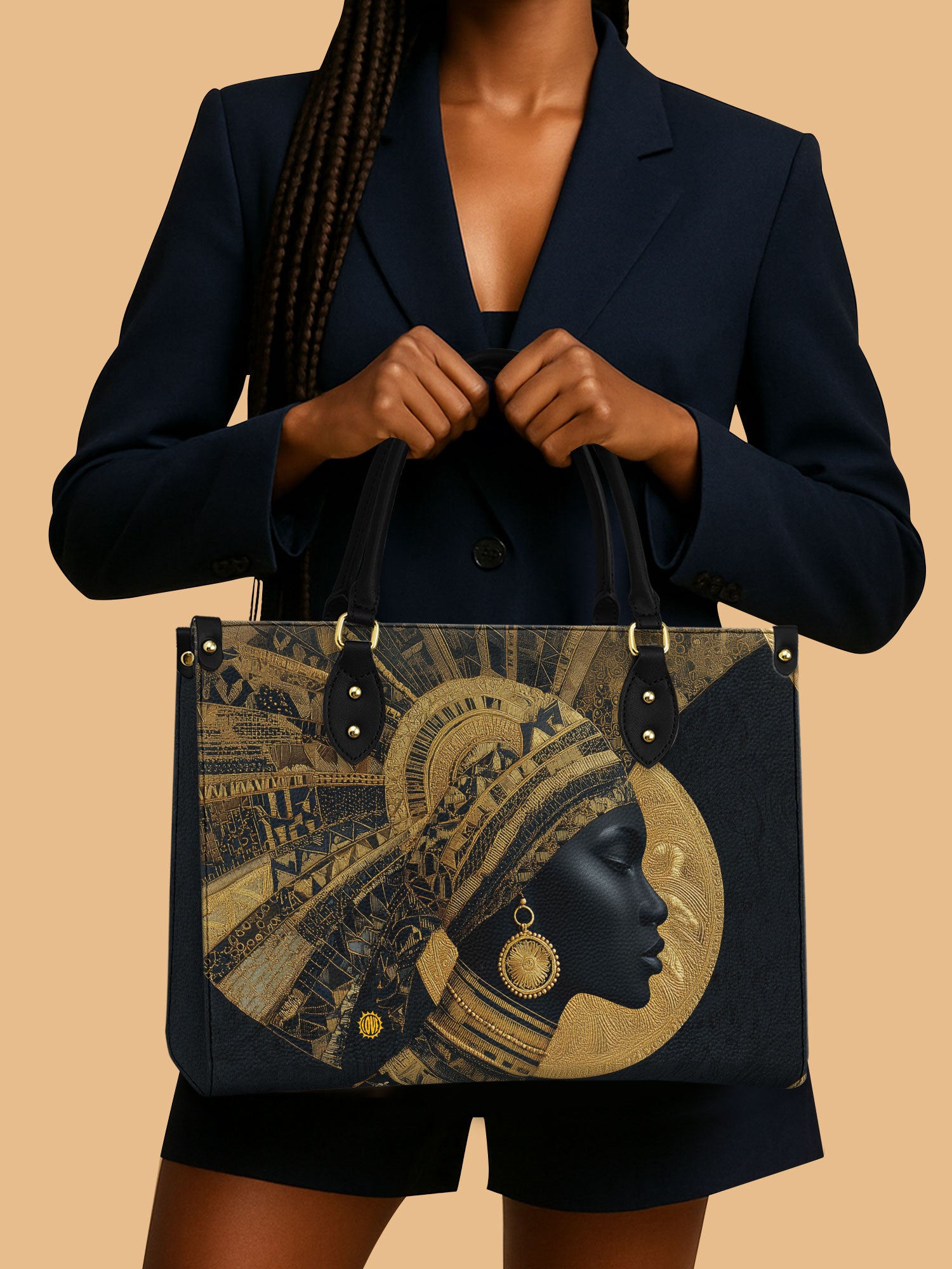 Ebon Eclipse Premium Leather Handbag QR0XD134