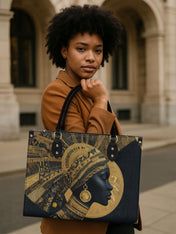 Ebon Eclipse Premium Leather Handbag QR0XD134