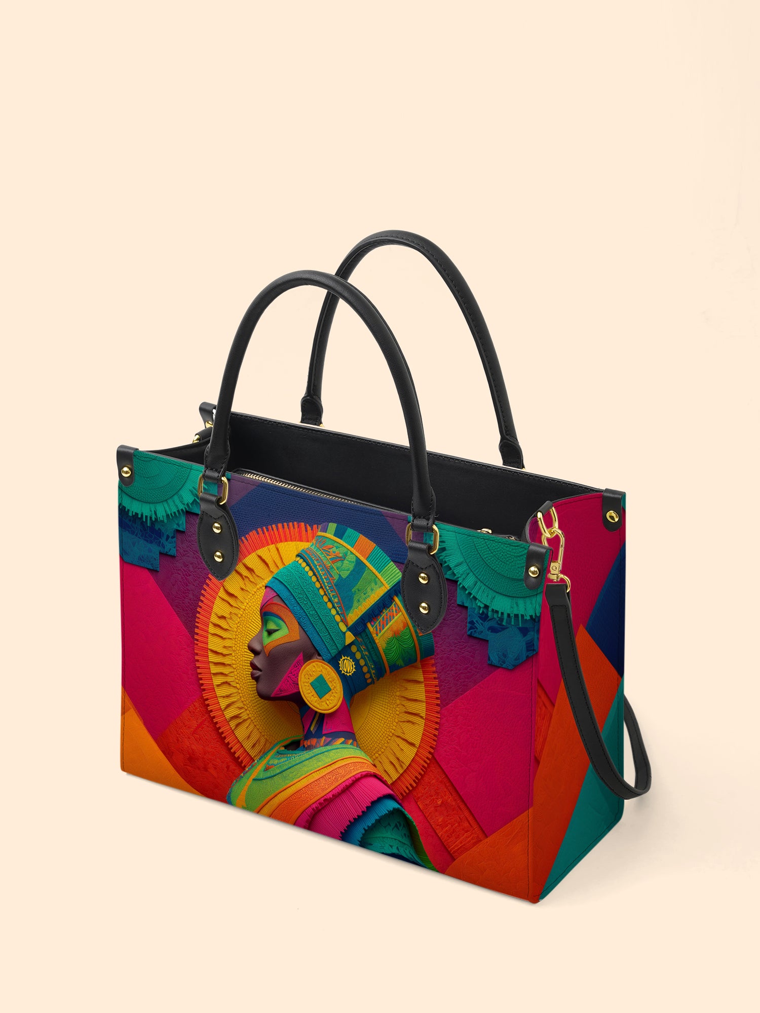 Crowned Roots Premium Leather Handbag QR0TD239