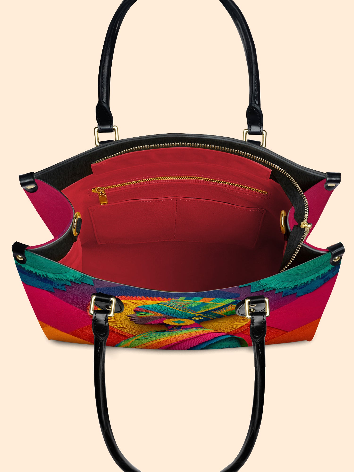 Crowned Roots Premium Leather Handbag QR0TD239