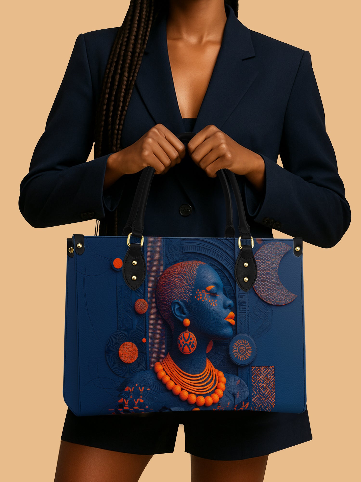 Echoes of Africa Premium Leather Handbag QR0TD263