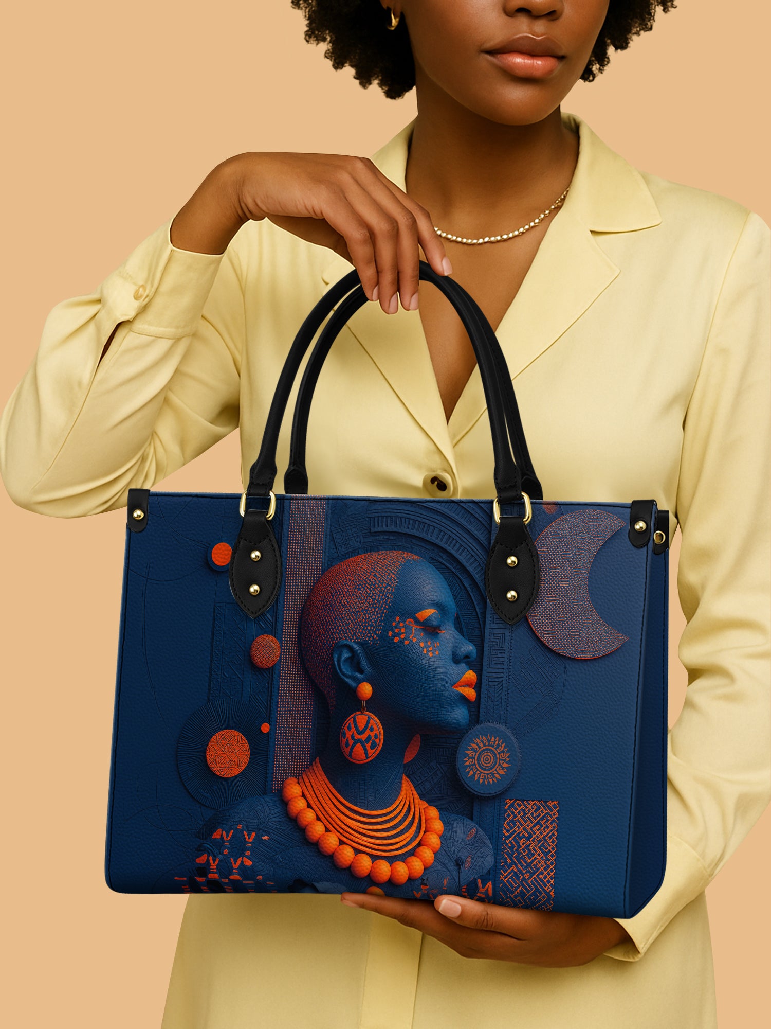 Echoes of Africa Premium Leather Handbag QR0TD263