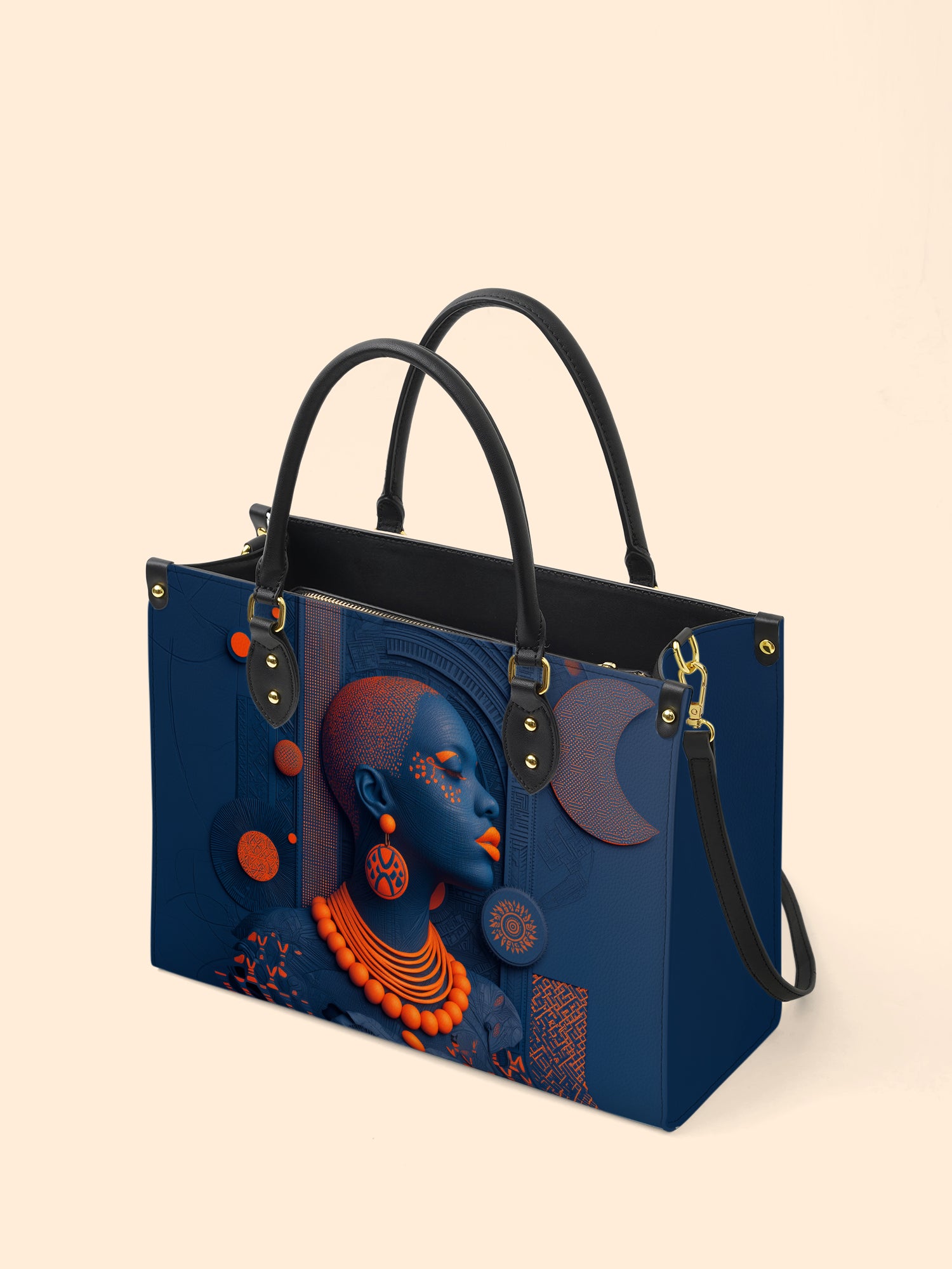 Echoes of Africa Premium Leather Handbag QR0TD263