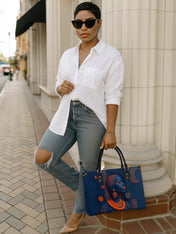 Echoes of Africa Premium Leather Handbag QR0TD263