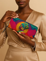 Crowned Roots Slimline Zippy Wallet QR0TD238