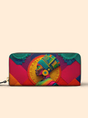 Crowned Roots Slimline Zippy Wallet QR0TD238