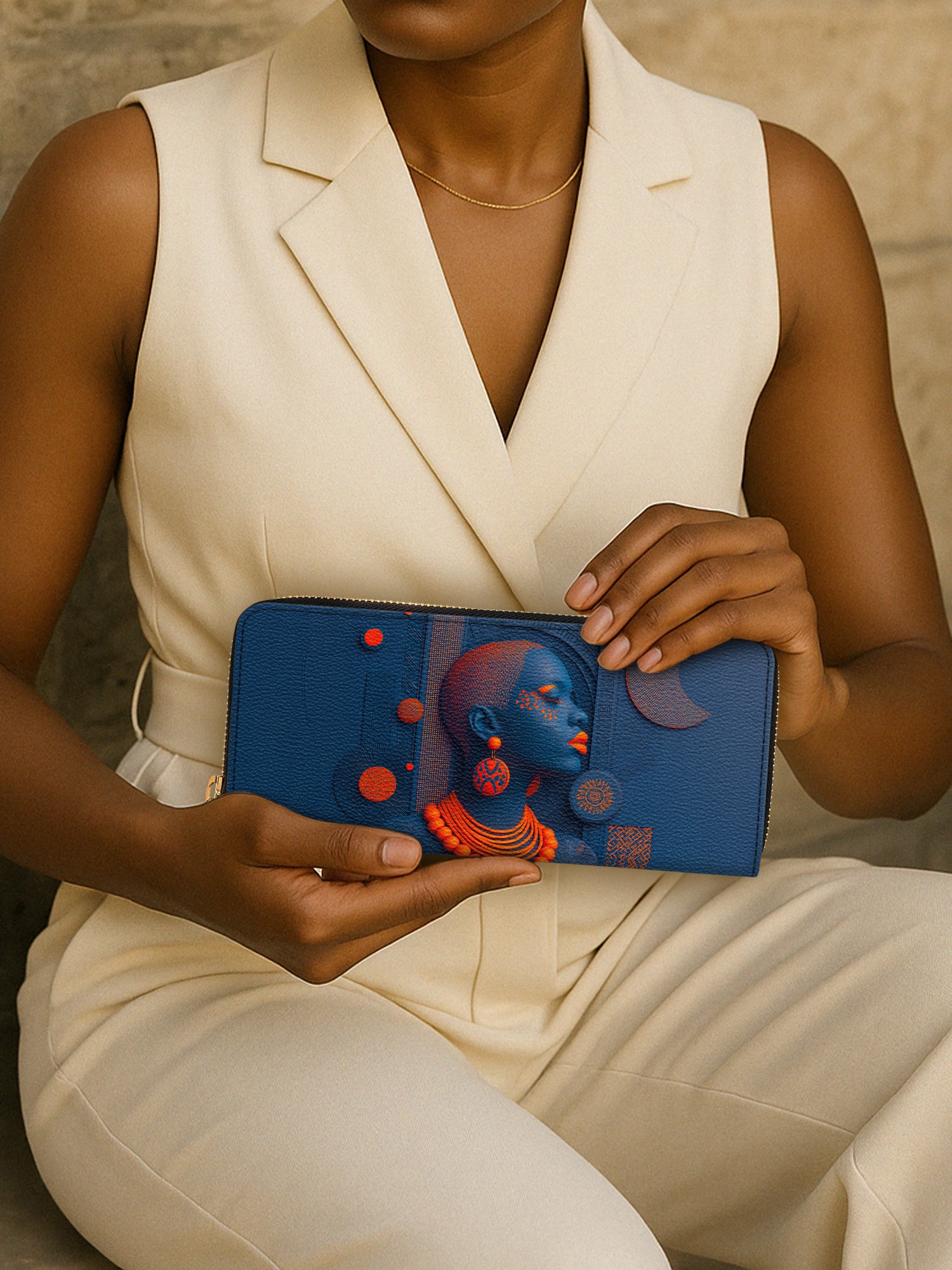 Echoes of Africa Slimline Zippy Wallet QR0TD262