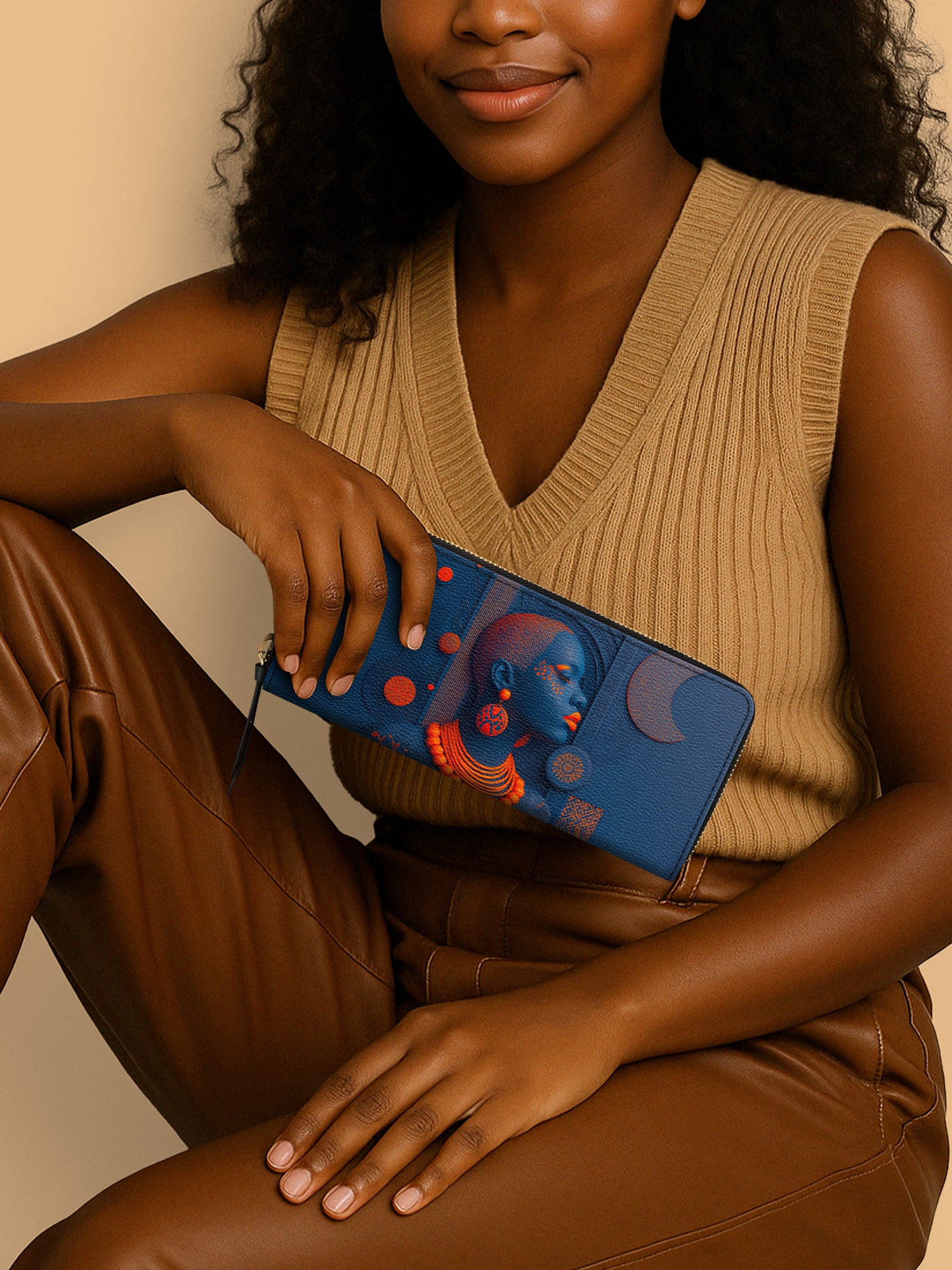 Echoes of Africa Slimline Zippy Wallet QR0TD262