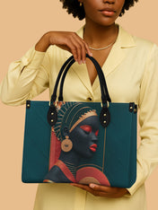 Afro Crown Premium Leather Handbag QR0TD260