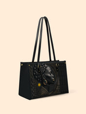 Black Essence Premium Leather Handbag QR0TD284