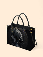Pure Ebony Premium Leather Handbag QR0TD287