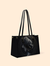 Pure Ebony Premium Leather Handbag QR0TD287