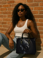 Pure Ebony Premium Leather Handbag QR0TD287