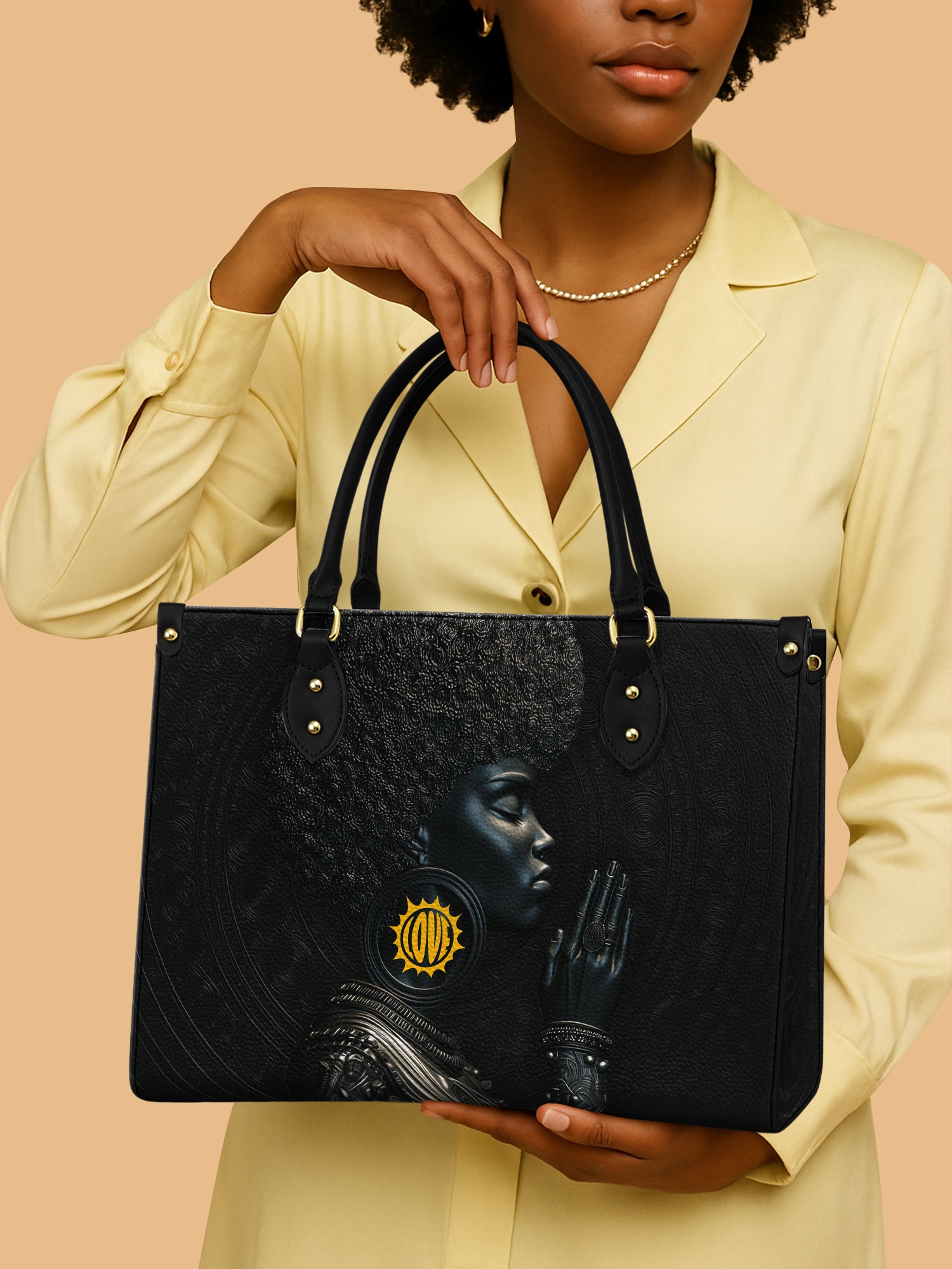 Sacred Shade Premium Leather Handbag QR0TD290