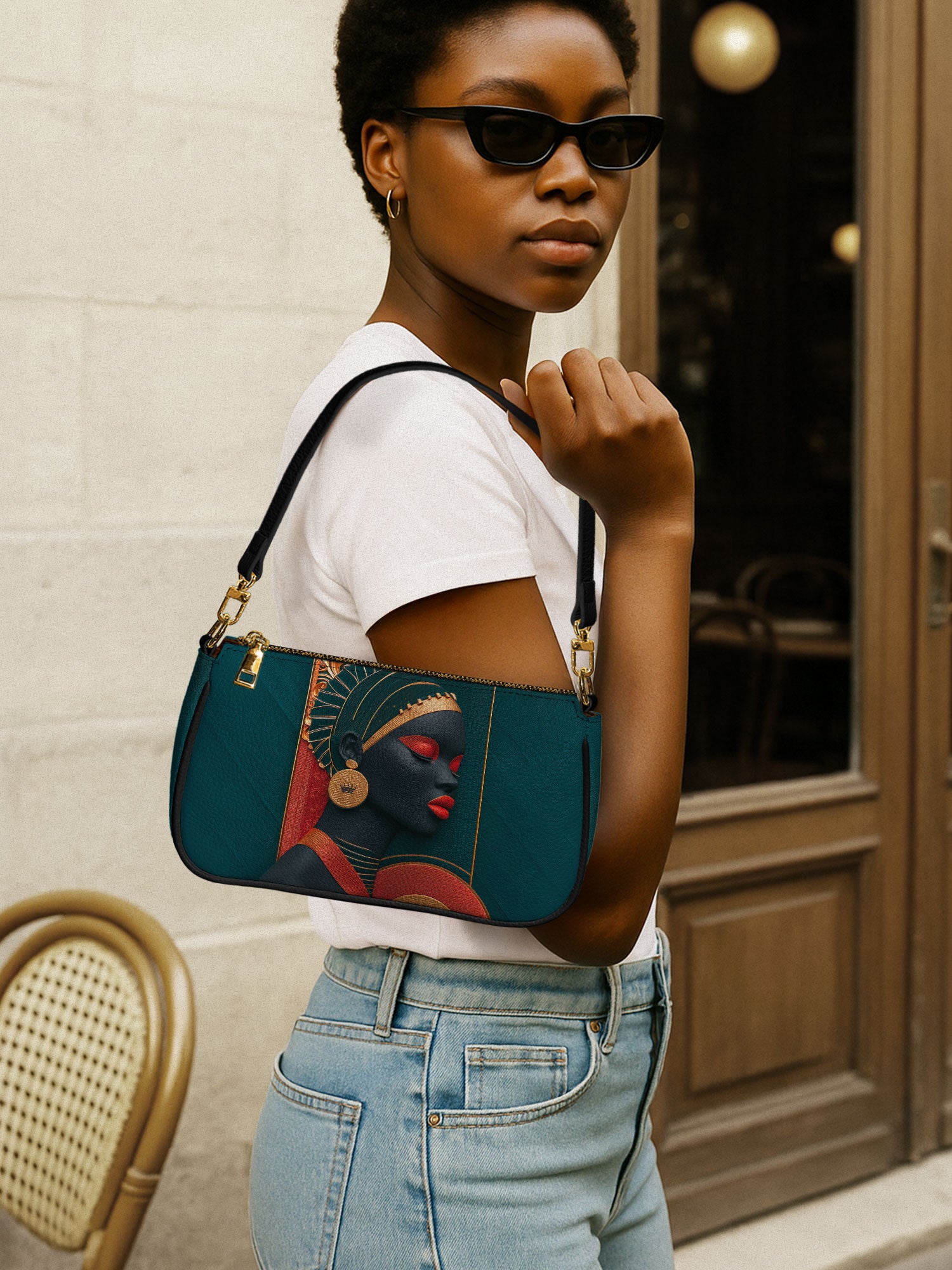 Afro Crown Classic Zip Pochette QR0TD261