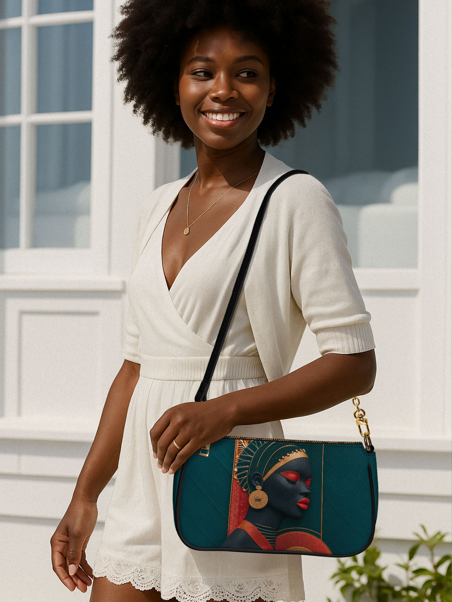 Afro Crown Classic Zip Pochette QR0TD261