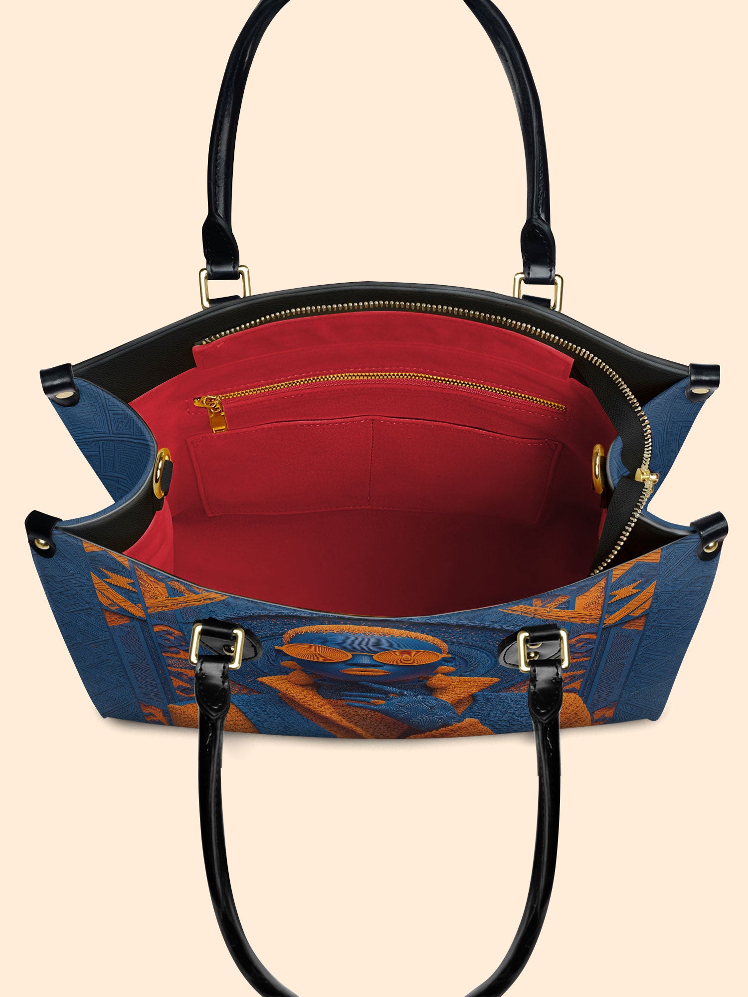 Bold Fade Premium Leather Handbag QR0TD266