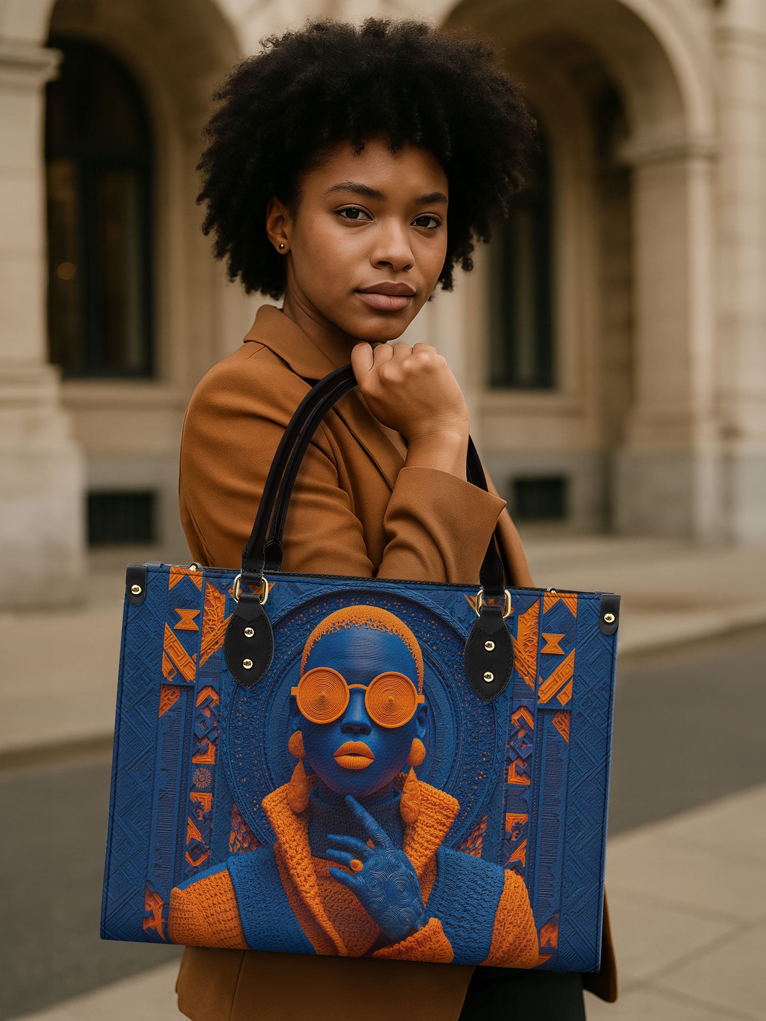 Bold Fade Premium Leather Handbag QR0TD266