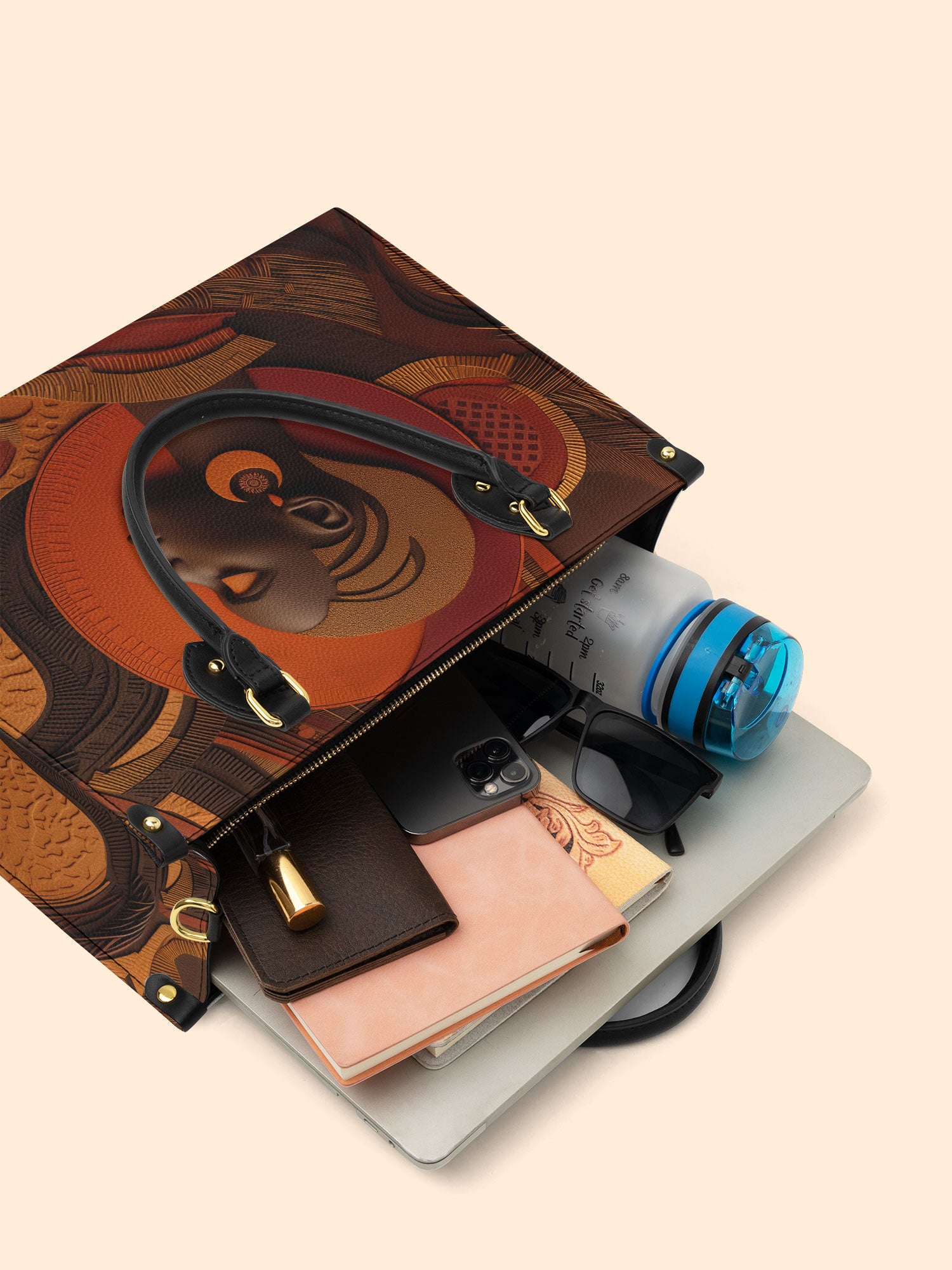 Cropped Crown Premium Leather Handbag QR0TD269